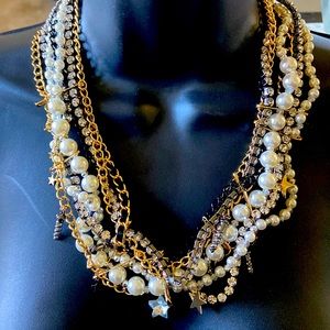 Betsy Johnson CELESTIAL PUNK STATEMENT NECKLACE